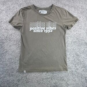 Dutch Bros Coffee Positive Vibes Since 1992 TShirt Women's Medium Brown